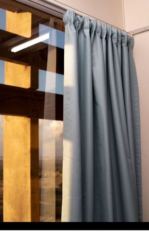 Grey blockout curtains