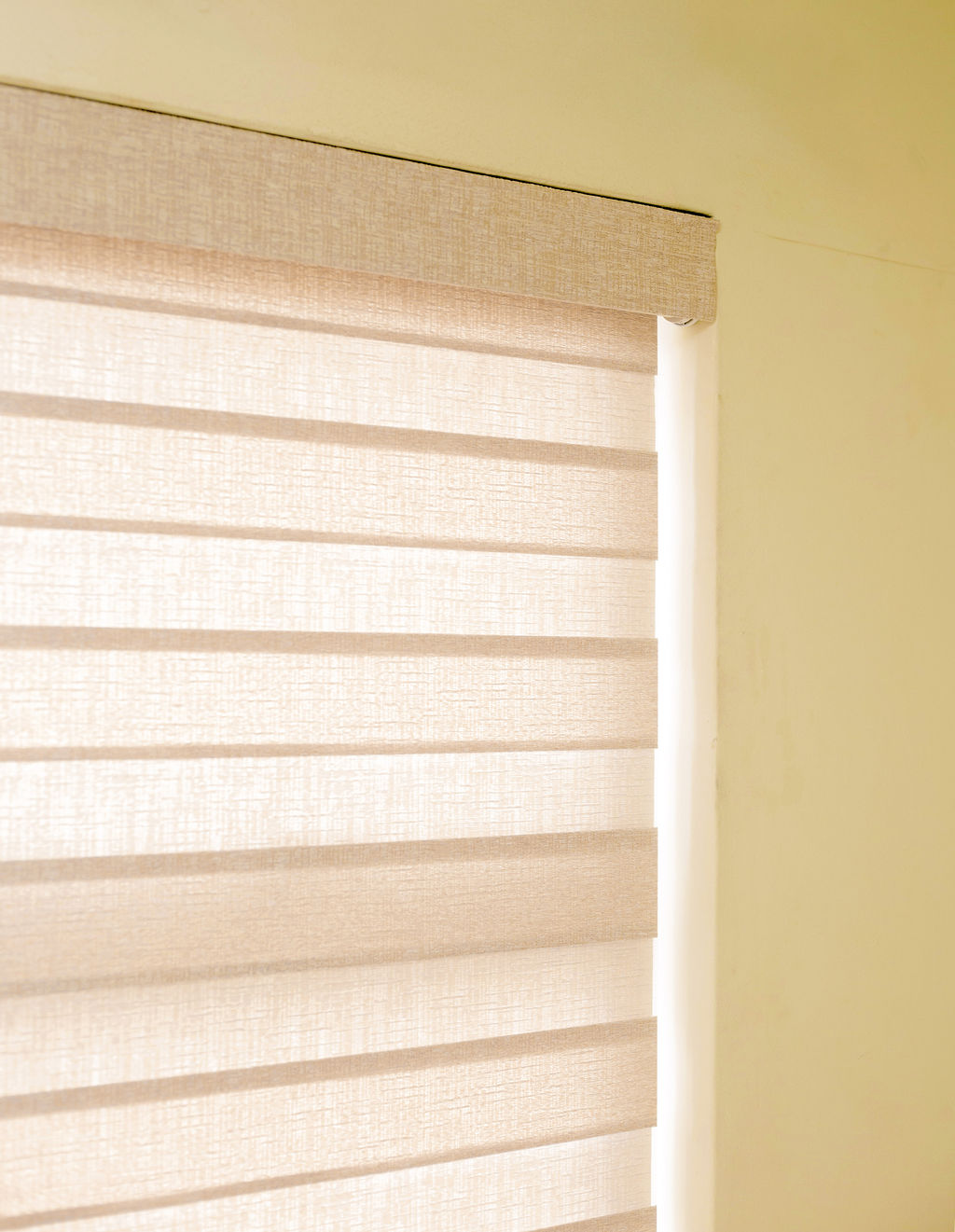 Zebra blinds in a living space